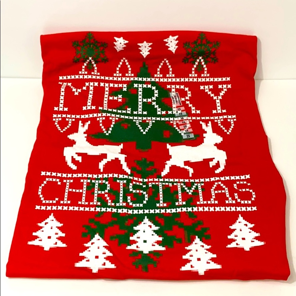 Merry Christmas reindeer graphic tee size 2X